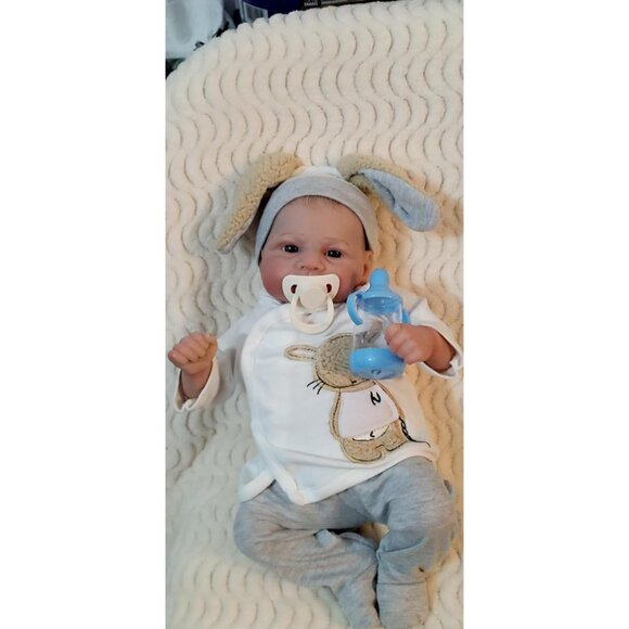 Lifelike Reborn Baby Dolls 17 in Realistic Baby Dolls Preemie Babies Reborn - Picture 3 of 8